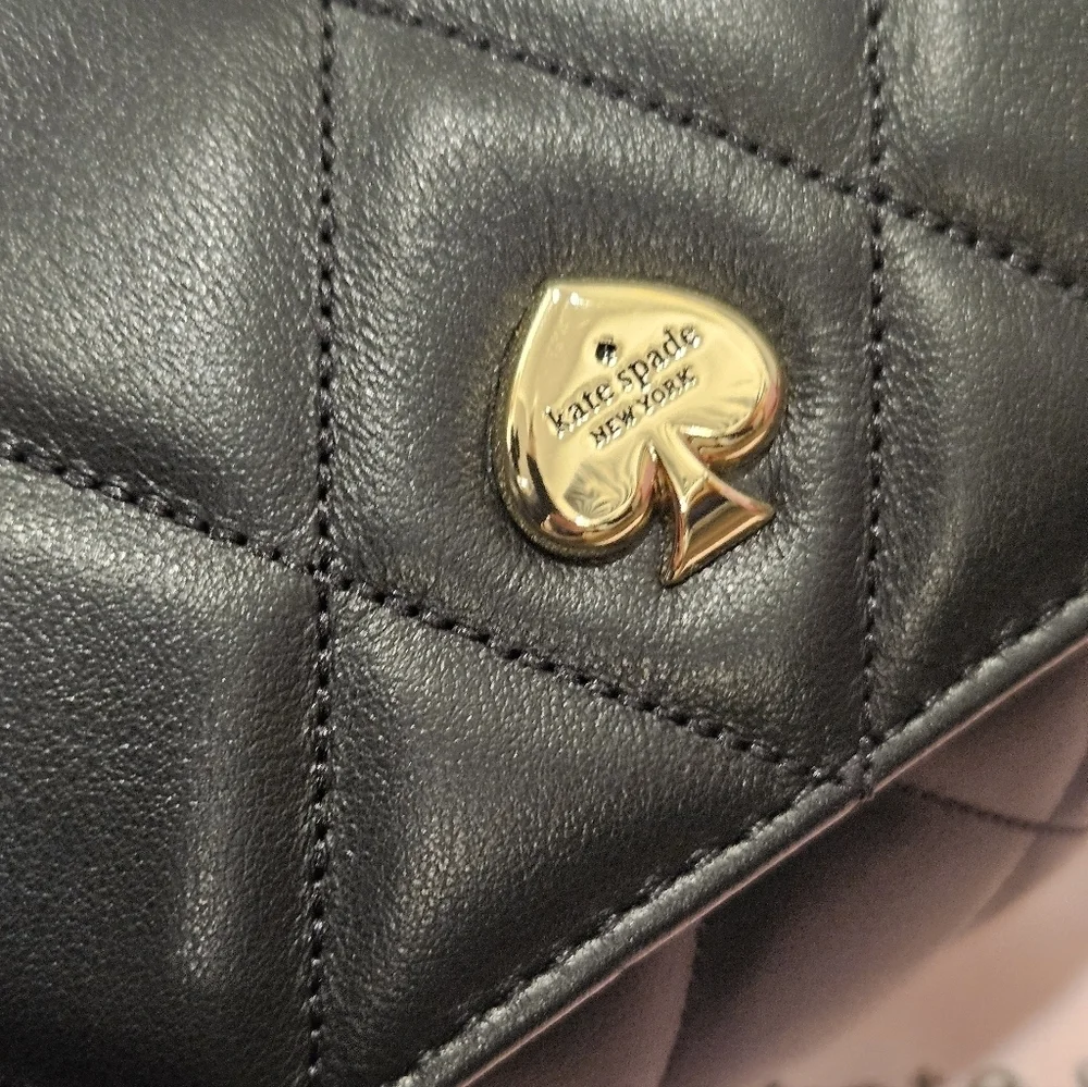NWT ♠️ Kate Spade Heart 3D Barrel Quilted Leather Specialty Bag+Dusty $429